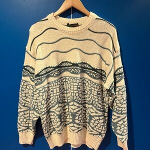 Vintage textured knit sweater